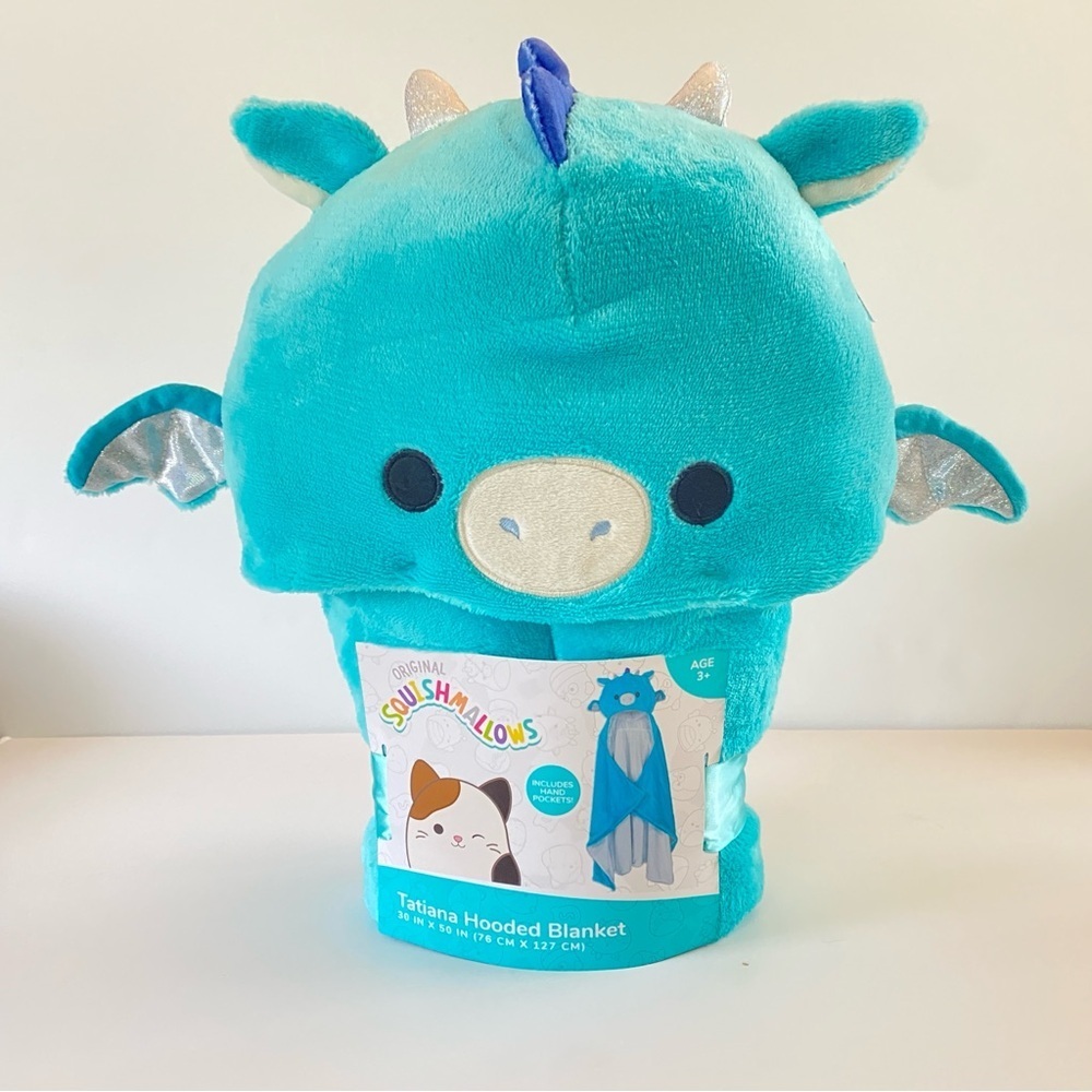 Tatiana Dragon Squishmallows Hooded Throw